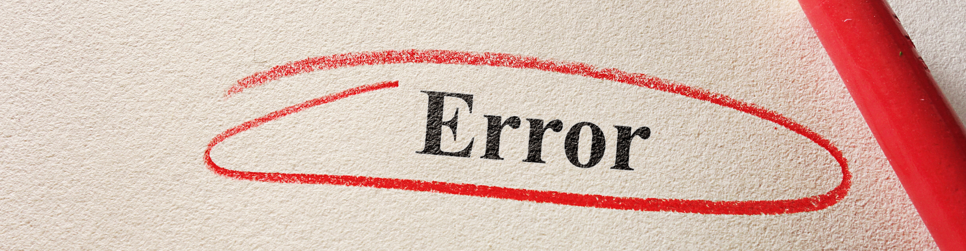 We all can and do make errors and omissions