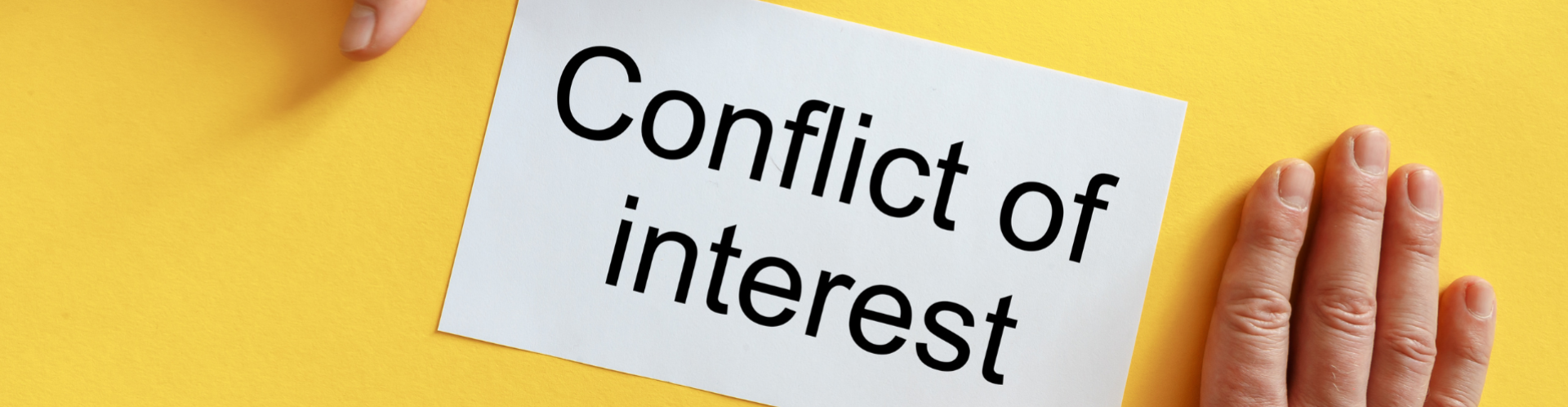 Conflict of intererst / Issues of Confidentiality