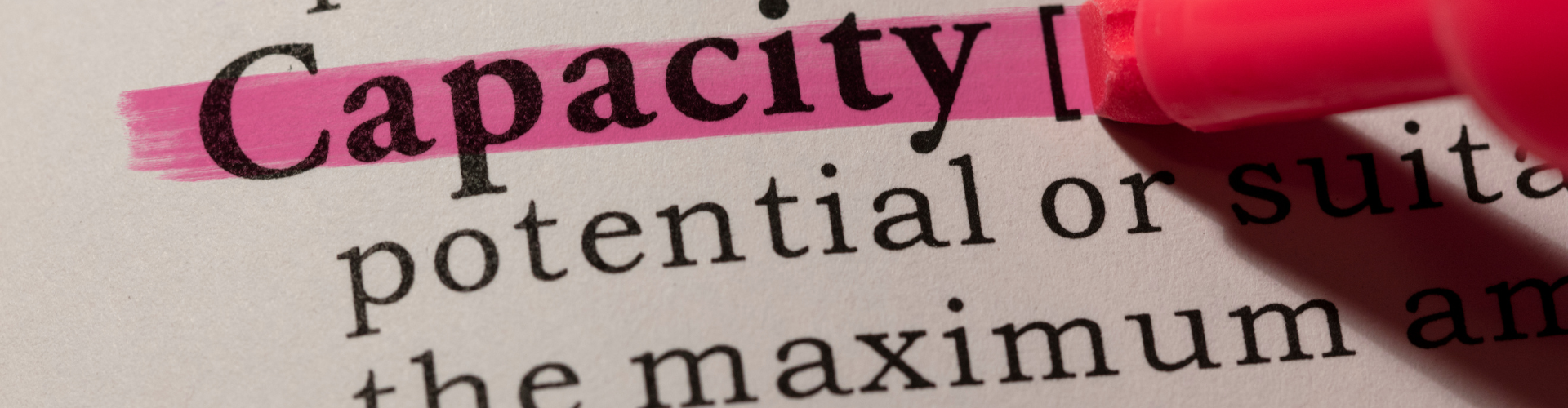 A deficient capacity assessment